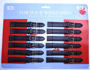 Watch Straps Extra Long 510L (F.Y.W.O) (Card 12) Black - Watch Accessories & Batteries/Lithium Batteries