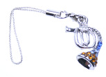 Mobile Phone Charm 1205 Trumpet - Engravable & Gifts/Gifts