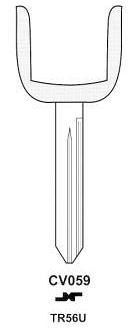 Hook 2579: CV059 KL TR56U Super Chip Blade - Keys/Transponder Horseshoe Blades