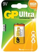 GP Ultra 9 Volt Batteries (Card 1) A1604