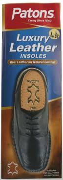 Insoles Leather Luxury Patons (pair) - Shoe Care Products/Punch