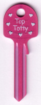 Hook 2753: Pink Fun Keys Top Totty - Keys/Fun Keys