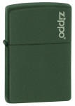 Zippo 221ZL Green Matt Zippo Logo 60001568 - Zippo/Zippo Lighters