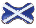 A6SA Pet Tags Bone Scottish Flag