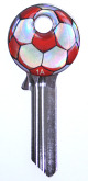 HD Football Fun Keys Red & White - Keys/Fun Keys