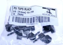 PU Tops 101 (2.55mm) Black (10pair) Super Dark