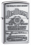 Zippo 250JB928 Jim Beam Label Pewter Emblem