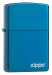 Zippo 20446ZL 60001579 Sapphire with Zippo logo - Zippo/Zippo Lighters