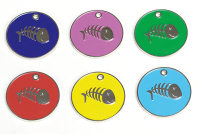 Enamel Pet Tags Cat Fish - Engravable & Gifts/Pet Tags
