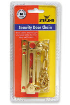 DCB100 Door Chain Brass Plate - Locks & Security Products/Security Locks