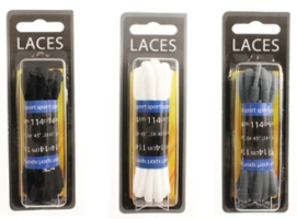 Shoe String Oval Blister Pack Laces (6 pair) - Shoe Care Products/Shoe String Laces