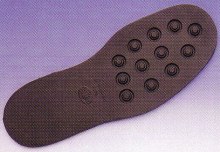 Commando Club Studded Soles Black 6mm - Shoe Repair Materials/Units & Full Soles