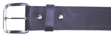 Leather Mock Stitch Belts 1.1/2 Brown B5