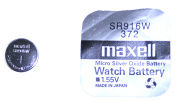 372 Watch Batteries - Watch Accessories & Batteries/Silver Oxide Batteries
