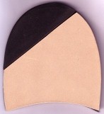 Leather 1/4 Tips PU Smarts 8mm (5pair) - Shoe Repair Materials/Heels-Mens