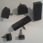 PU Tops 095 (2.45mm) Super Dark Black (10 pair) - Shoe Repair Materials/Heels-Ladies