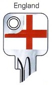 Hook 2718: JMA Flag Keys England U6D - Keys/Fun Keys