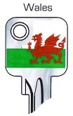 Hook 2745: JMA Flag Keys Wales U6D