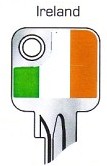 Hook 2725: JMA Flag Keys Ireland U6D - Keys/Fun Keys