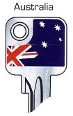 Hook 2714: JMA Flag Keys Australia U6D - Keys/Fun Keys