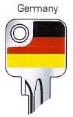 Hook 2721: JMA Flag Keys Germany U6D - Keys/Fun Keys