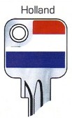 Hook 2723: JMA Flag Keys Holland U6D - Keys/Fun Keys