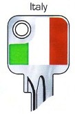 Hook 2726: JMA Flag Keys Italy U6D - Keys/Fun Keys