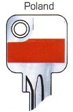 Hook 2735: JMA Flag Keys Poland U6D - Keys/Fun Keys