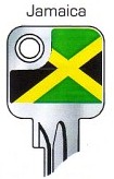 Hook 2730: JMA Flag Keys Jamaica U6D