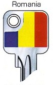 Hook 2736: JMA Flag Keys Romania U6D - Keys/Fun Keys