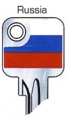 Hook 2737: JMA Flag Keys Russia U6D - Keys/Fun Keys