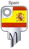 Hook 2739: JMA Flag Keys Spain U6D - Keys/Fun Keys