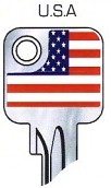 Hook 2744: JMA Flag Keys USA U6D - Keys/Fun Keys