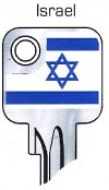 Hook 2727: JMA Flag Keys Israel U6D - Keys/Fun Keys