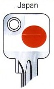 Hook 2728: JMA Flag Keys Japan U6D - Keys/Fun Keys