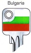 Hook 2716: JMA Flag Keys Bulgaria U6D - Keys/Fun Keys