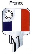 Hook 2720: JMA Flag Keys France U6D - Keys/Fun Keys