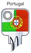 Hook 2734: JMA Flag Keys Portugal U6D - Keys/Fun Keys