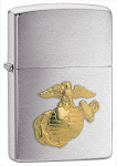Zippo 280MAR Marines Emblem Brushed Chrome - Zippo/Zippo Lighters