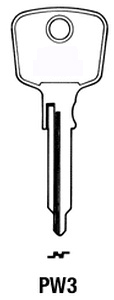 Hook 2238: Silca = PW3 - Keys/Cylinder Keys- Car