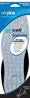 Gel Cell Insole Mens - Shoe Care Products/Air Plus Gel Products