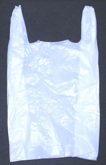 Plain White Plastic Large Lynx Carrier Bags Box of (1000) 12 x 19 x 23