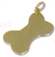LGPDB Extra Large Gold Plated Dog Bones - Engravable & Gifts/Pet Tags
