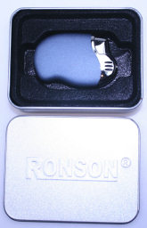 Ronson Lighter Stone (Chrome/Blue Dust) in Tin Box RCL10161A