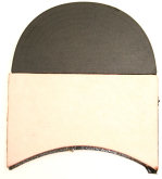 DM Leather 1/4 Tip Heel Straight 4 1063 (10 pair) 7mm - Shoe Repair Materials/Heels-Mens