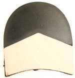 DM Leather 1/4 Rubber Tip Heel Angled 1063 (10 pair) 7mm - Shoe Repair Materials/Heels-Mens