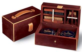 Saphir Medaille dOr 1925 Paris Voyage Wooden Box 2921r - Shoe Care Products/Saphir