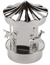 R9990 Carousel Money Bank Silver Plated