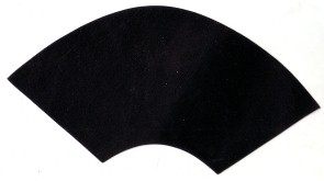 Leather Heel Covers Black (pair)