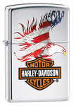 Zippo 28082 Harley Davidson Eagle Flag